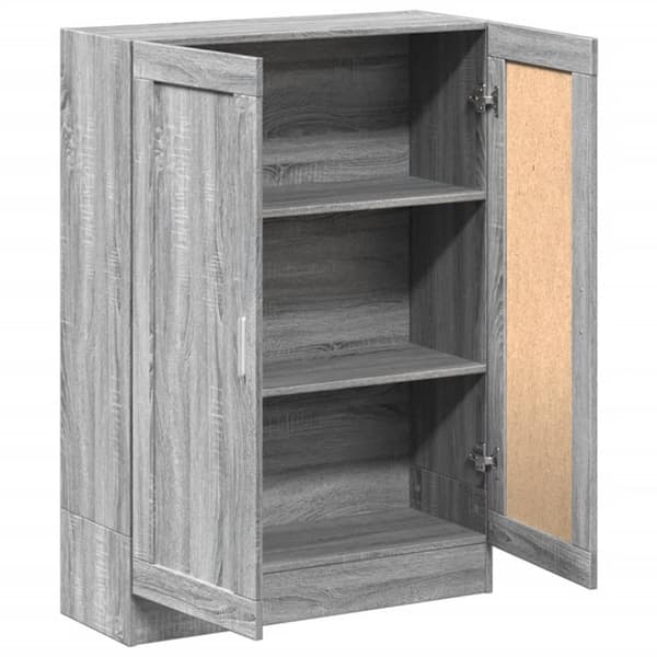 vidaXL Bokskåp grå sonoma 82,5x30,5x115 cm konstruerat trä