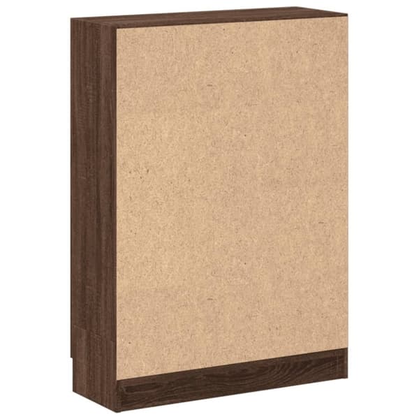vidaXL bogskab 82,5x30,5x115 cm konstrueret træ brun egetræsfarve