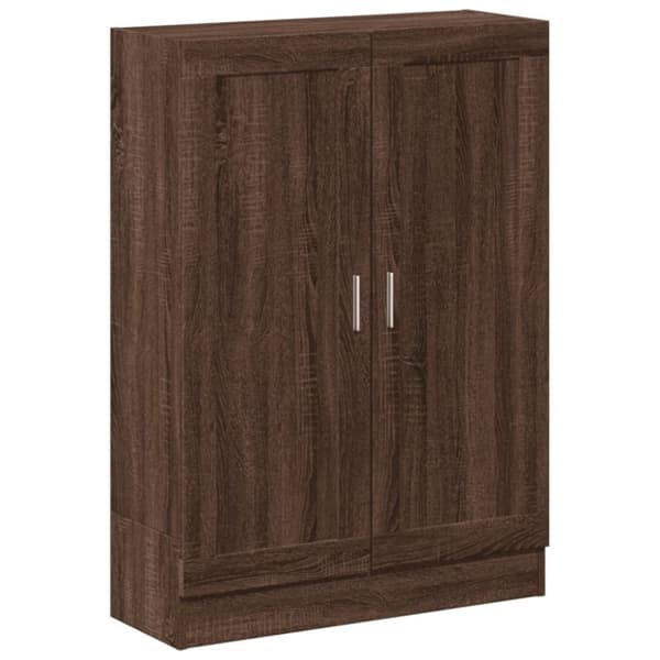 vidaXL bogskab 82,5x30,5x115 cm konstrueret træ brun egetræsfarve