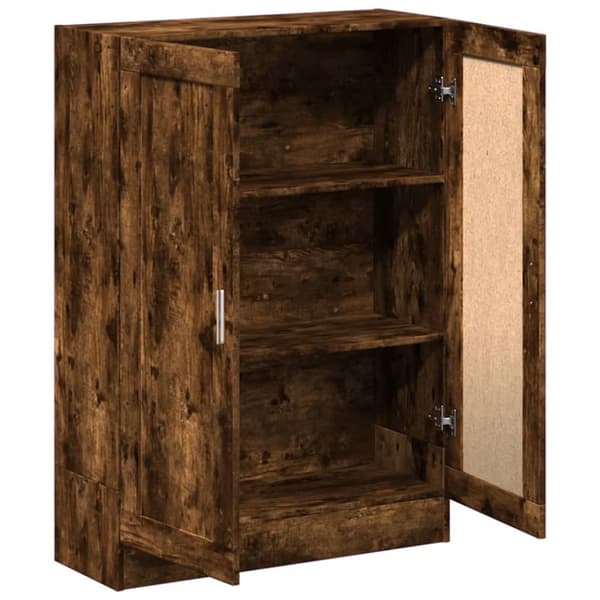 vidaXL bogskab 82,5x30,5x115 cm konstrueret træ røget egetræ