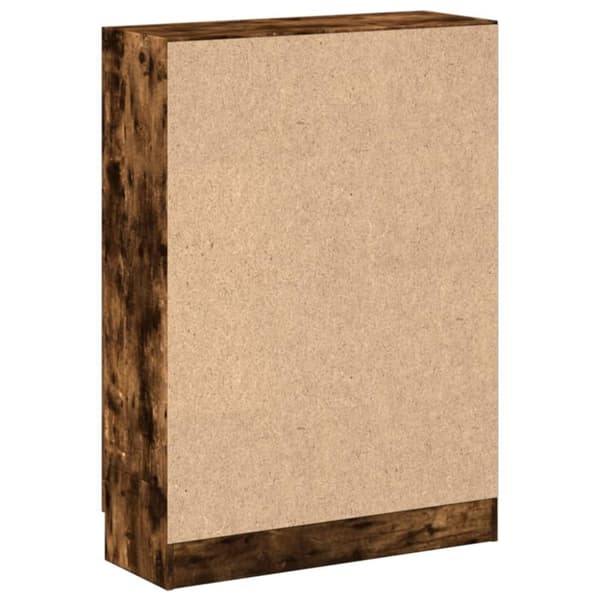 vidaXL bogskab 82,5x30,5x115 cm konstrueret træ røget egetræ