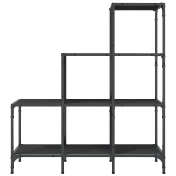 vidaXL bogreol 92x30x102 cm konstrueret træ og metal sort