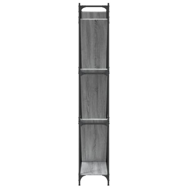 vidaXL bogreol 79x30x180 cm konstrueret træ grå sonoma-eg