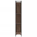 Miniatyrbillede 5 af 11: vidaXL bogreol 79x30x180 cm konstrueret træ og metal brunt eg