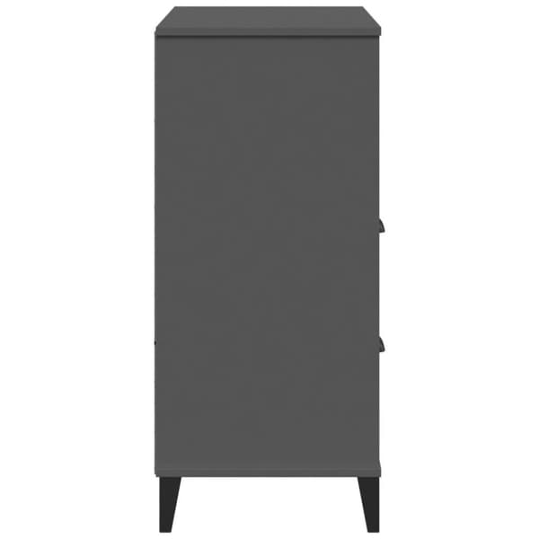 vidaXL Bokhylla VIKEN antracitgrå 80x40x90 cm konstruerat trä