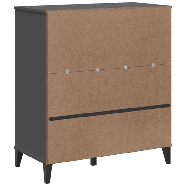 vidaXL Bokhylla VIKEN antracitgrå 80x40x90 cm konstruerat trä