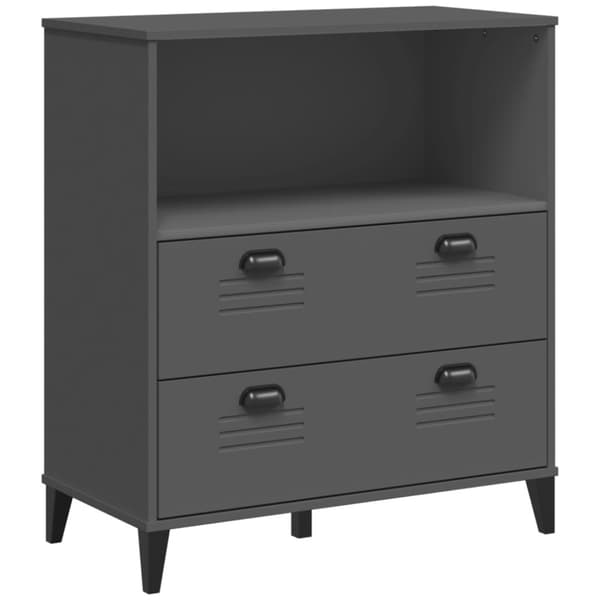 vidaXL Bokhylla VIKEN antracitgrå 80x40x90 cm konstruerat trä