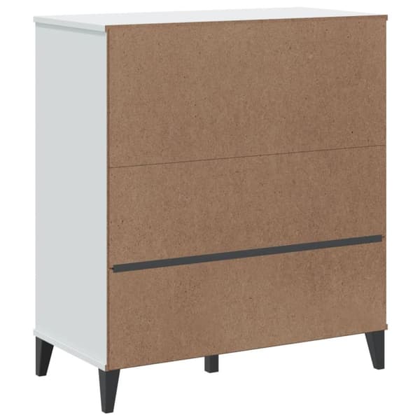 vidaXL Bokhylla VIKEN vit 80x40x90 cm konstruerat trä