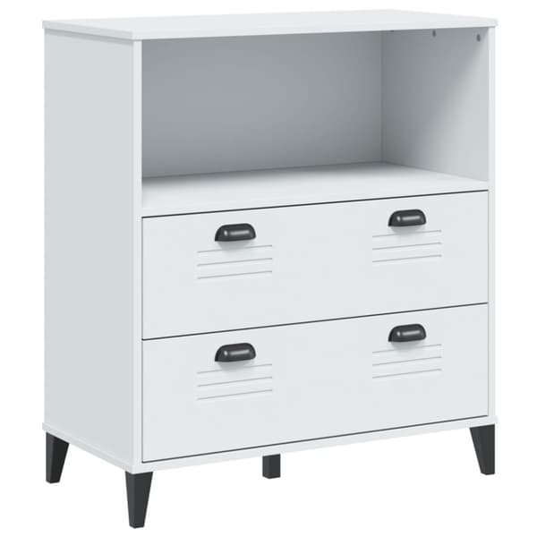 vidaXL Bokhylla VIKEN vit 80x40x90 cm konstruerat trä