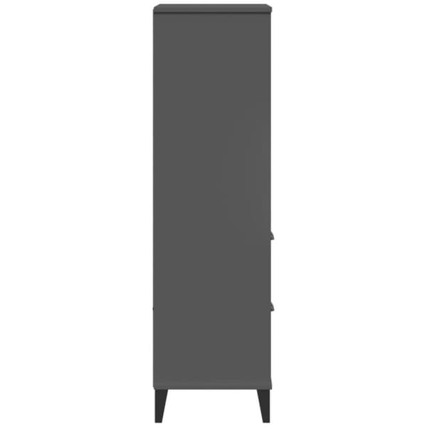 vidaXL bogskab VIKEN 60x35x123 cm konstrueret træ antracitgrå