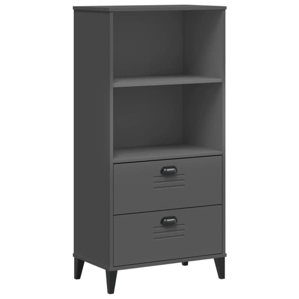 vidaXL bogskab VIKEN 60x35x123 cm konstrueret træ antracitgrå