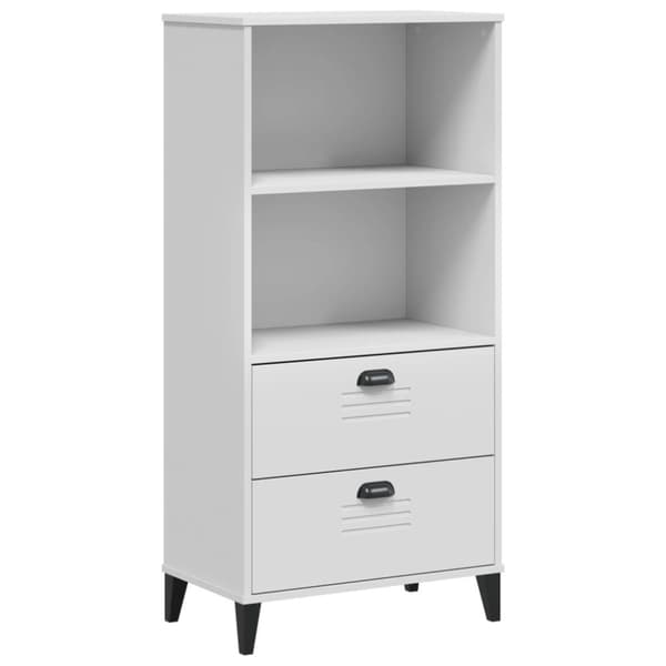 vidaXL Bokhylla VIGO vit 60x35x123 cm konstruerat trä