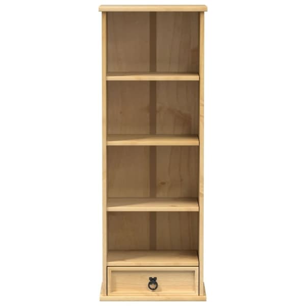 vidaXL CD-hylle Corona 40x30x110 cm heltre furu
