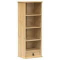 Miniatyrbilde 1 av 10: vidaXL CD-hylle Corona 40x30x110 cm heltre furu