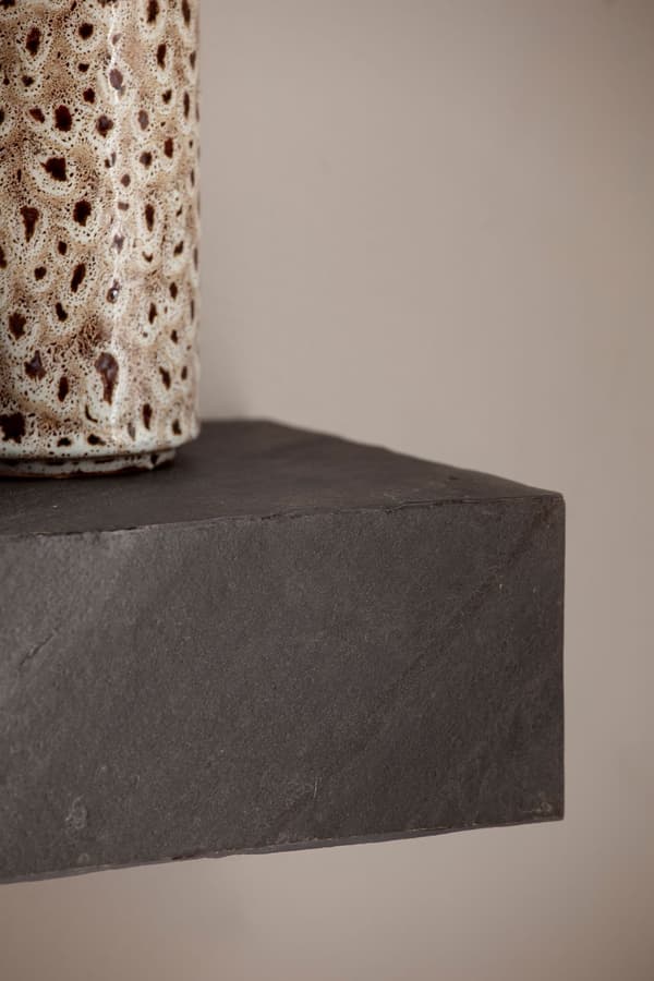 Rootz Modern Seinähylly - Kelluva hylly - Antrasiittisisustus - Leveä säilytystila - Käsintehty - 60cm x 10cm x 20cm