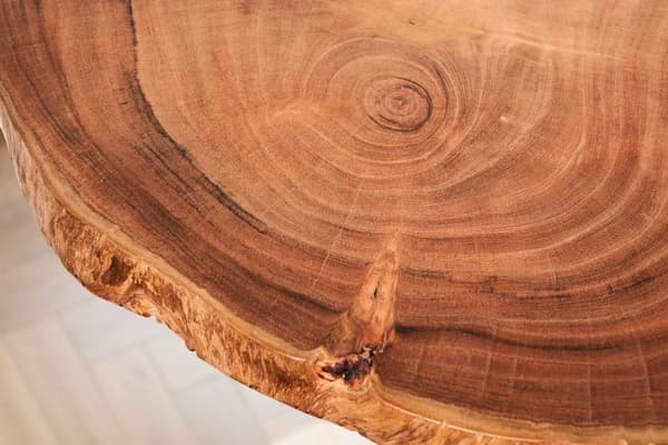 Rootz Natural Edge Vägghyllor Set - Flytande hyllor - Massivt akaciaträ - Handgjord - Unik design - Tre förvaringsutrymmen - Varm ljusbrun - 49,5 cm x