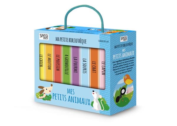 Barnboksset - Sassi - Mitt Lilla Bibliotek - 8 böcker - Ekologisk - Flerfärgad