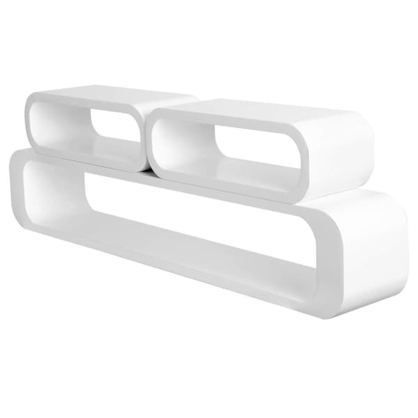 Rootz Vägghyllset - Flytande hyllor - Displayhyllor - Slitstark MDF-konstruktion - Mångsidig och snygg - Enkel installation - Stor: 95x17,5x16cm, Lite