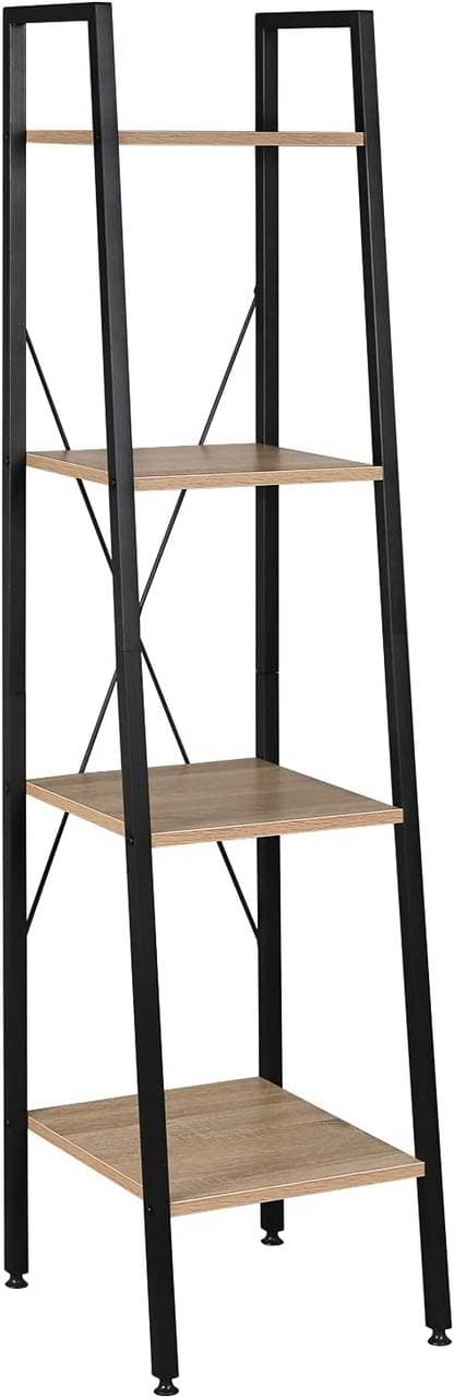 Rootz Modern stående hylde - Bogreol - Displaystativ - Stilfuld og holdbar - Nem montering - Alsidig opbevaring - 34 cm x 35 cm x 148 cm