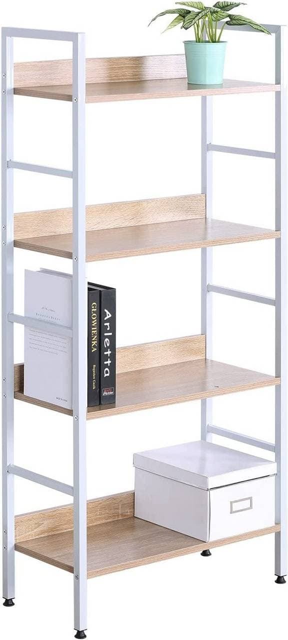 Rootz Modern High Hylde Bogreol - Displayhylde - Opbevaringsenhed - Holdbart og attraktivt design - Nem vedligeholdelse - Stabil og robust - 60 cm x 2