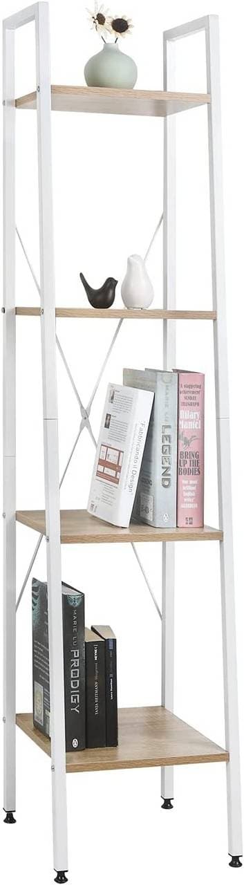 Rootz stående hylde - Opbevaringsstativ - Displayenhed - Holdbar metal- og trækonstruktion - Nem montering - Pladsbesparende design - 34 cm x 35 cm x