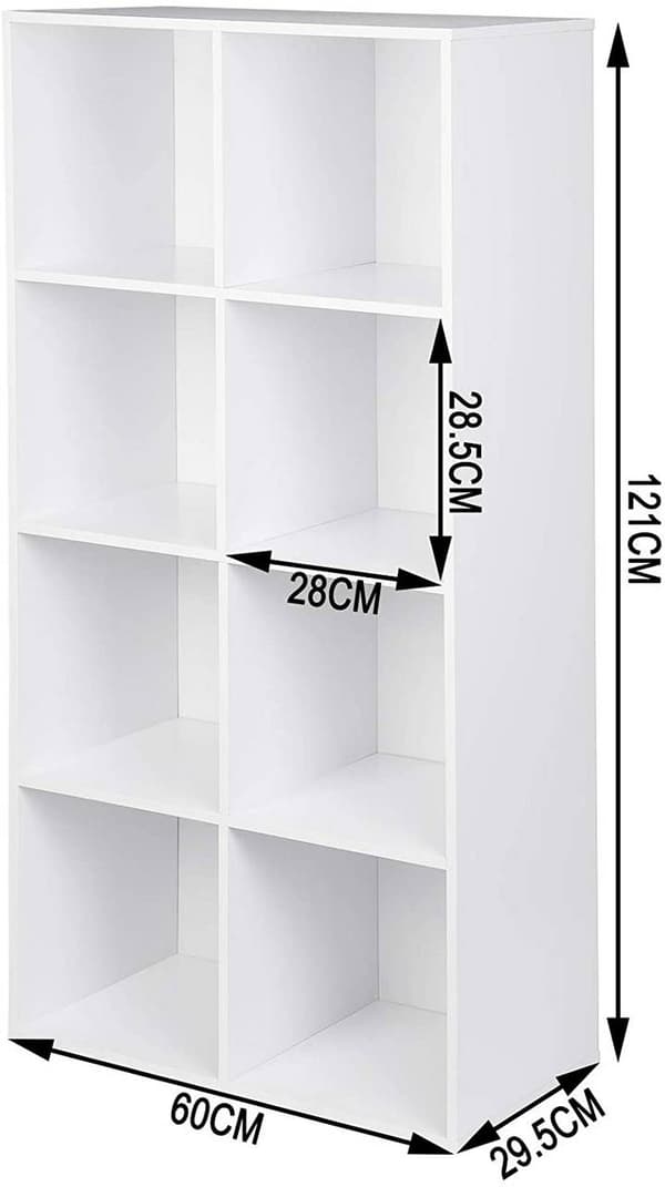 Rootz multifunktionel reol - Opbevaringsorganisering - Displayhylde - Stabil og sikker, pladseffektiv, nem montering - MDF-plade - 60 cm x 29,5 cm x 1