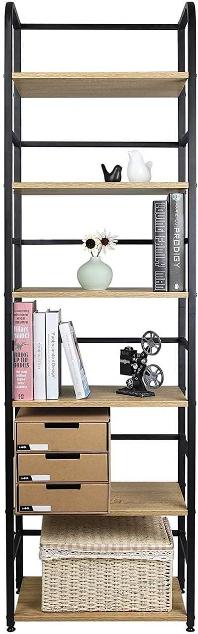 Rootz stående hylde i industriel stil - Opbevaringsstativ - Bogreol - Elegant design - Robust konstruktion - Miljøvenlige materialer - 50 cm x 30 cm x