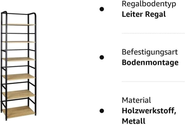 Rootz stående hylde i industriel stil - Opbevaringsstativ - Bogreol - Elegant design - Robust konstruktion - Miljøvenlige materialer - 50 cm x 30 cm x