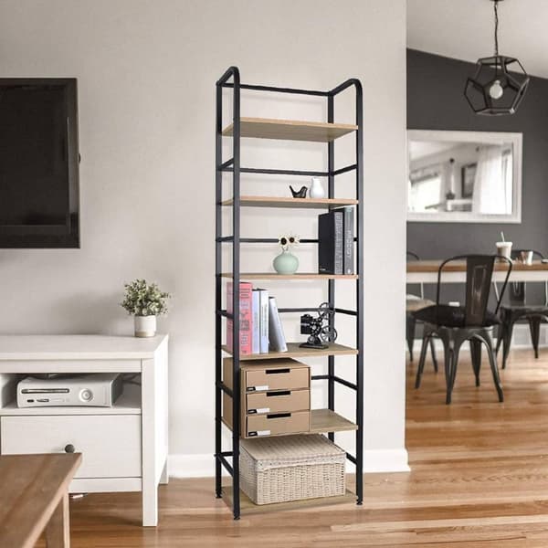 Rootz stående hylde i industriel stil - Opbevaringsstativ - Bogreol - Elegant design - Robust konstruktion - Miljøvenlige materialer - 50 cm x 30 cm x