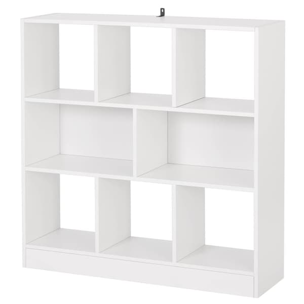 Rootz White Flerlagers bokhylla - Förvaringsorganisator - Displayhylla - Hållbar och vattentät - Rymlig och säker - Mångsidig design - 97,5 cm x 100 c