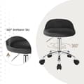 Miniatyrbillede 5 af 9: Rootz Velvet kontorstol - Justerbar skrivebordsstol - Drejeligt sæde - Ergonomisk design - 360-graders mobilitet - Højde 53cm-65,5cm - Sæde 30cm x 30c