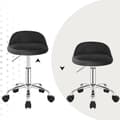 Miniatyrbillede 6 af 9: Rootz Velvet kontorstol - Justerbar skrivebordsstol - Drejeligt sæde - Ergonomisk design - 360-graders mobilitet - Højde 53cm-65,5cm - Sæde 30cm x 30c