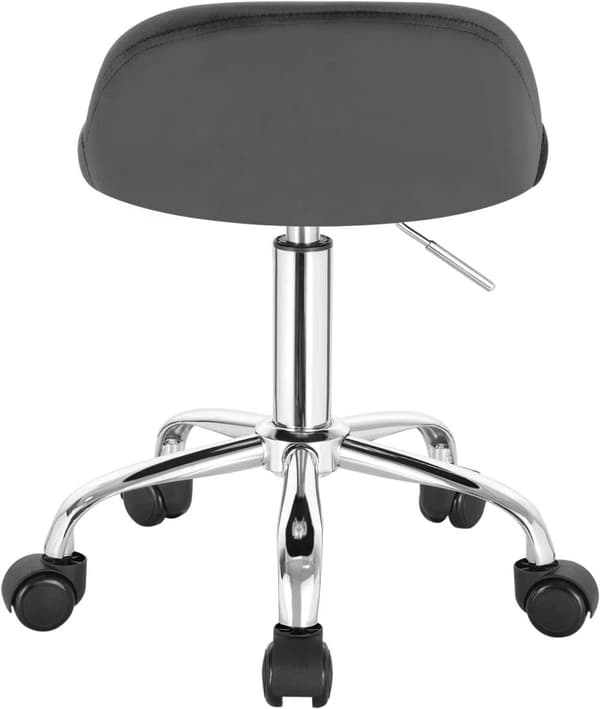 Rootz Velvet kontorstol - Justerbar skrivebordsstol - Drejeligt sæde - Ergonomisk design - 360-graders mobilitet - Højde 53cm-65,5cm - Sæde 30cm x 30c