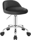 Miniatyrbillede 1 af 9: Rootz Velvet kontorstol - Justerbar skrivebordsstol - Drejeligt sæde - Ergonomisk design - 360-graders mobilitet - Højde 53cm-65,5cm - Sæde 30cm x 30c