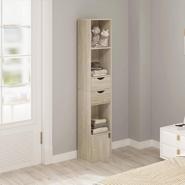 Rootz Modern Multi-Functional Bogreol - Opbevaringsorganisering - Displayhylde - Justerbar, holdbar, pladsbesparende - 30 cm x 158 cm x 24 cm