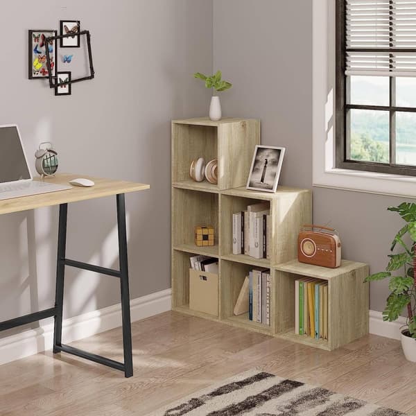Rootz Modern White Reol - Stilfuld bogreol - Opbevaringsorganisering - Fleksibel konfiguration - Overlegen holdbarhed - Forbedret stabilitet - 90 cm x