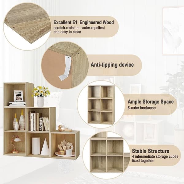 Rootz Modern White Reol - Stilfuld bogreol - Opbevaringsorganisering - Fleksibel konfiguration - Overlegen holdbarhed - Forbedret stabilitet - 90 cm x