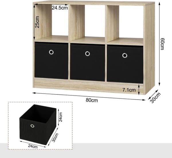 Rootz Modern Cube hyllyhylly - Säilytysjärjestelmä - Vitriinikaappi - Kestävä ja vedenpitävä - Runsaasti säilytystilaa - Monipuolinen muotoilu - 80 cm