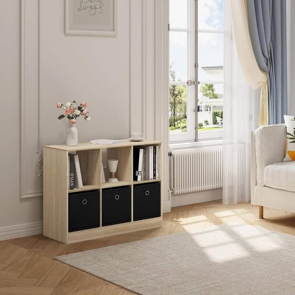 Rootz Modern Cube hyllyhylly - Säilytysjärjestelmä - Vitriinikaappi - Kestävä ja vedenpitävä - Runsaasti säilytystilaa - Monipuolinen muotoilu - 80 cm