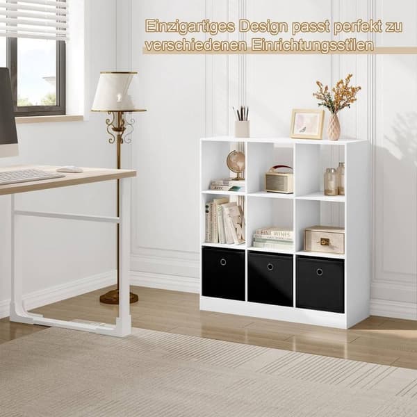 Rootz Modern Cube Hylde - Reol - Opbevaringsorganisering - Rigelig plads - Holdbar og stabil - Fugtsikker - 80 cm x 86,5 cm x 30 cm