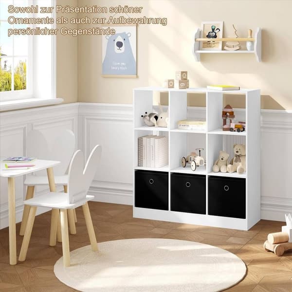 Rootz Modern Cube Hylde - Reol - Opbevaringsorganisering - Rigelig plads - Holdbar og stabil - Fugtsikker - 80 cm x 86,5 cm x 30 cm