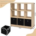Miniatyrbillede 3 af 8: Rootz Modern Cube Hylde - Bogreol - Opbevaringsorganisering - Rigelig plads - Holdbar og vandafvisende - Sikker og stabil - 80 cm x 86,5 cm x 30 cm