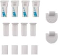 Pikkukuva 9 / 9: Rootz 4 seinähyllyn sarja - Esittelyhyllyt - Säilytyshyllyt - Kestävä MDF- ja PVC-viilu - Monipuolinen ja helppo asennus - Kantavuus jopa 15 kg - Saat