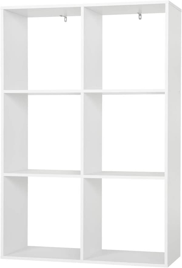 Rootz Modern White Bokhylla - Förvaringsorganisator - Displayhylla - Utrymmesbesparande, mångsidig, robust - 71 cm x 106 cm x 29 cm