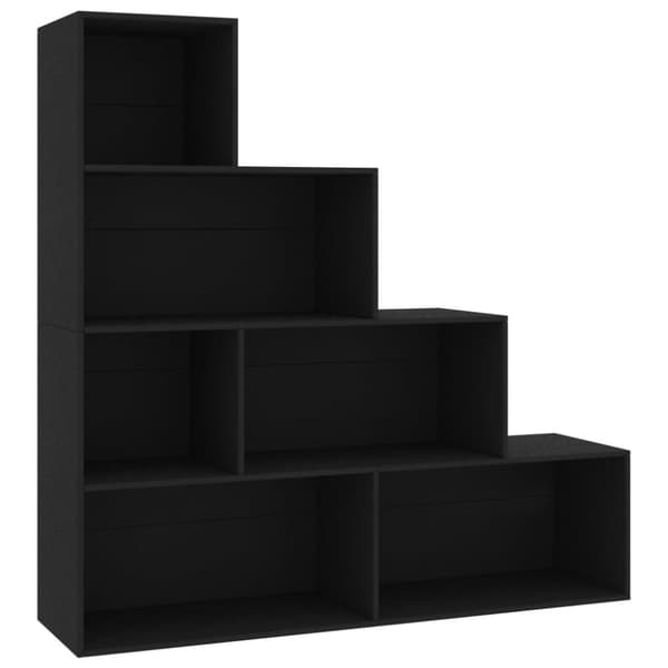 vidaXL bogreol/rumdeler 155x24x160 cm konstrueret træ sort - Bogskabe & reoler