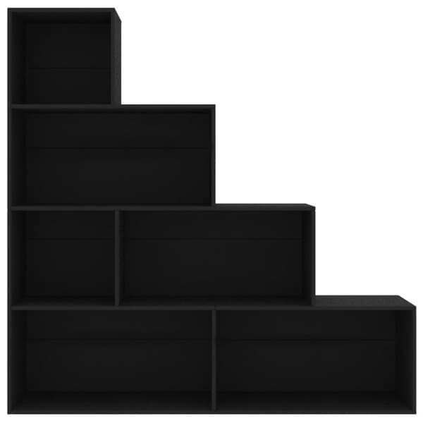 vidaXL bogreol/rumdeler 155x24x160 cm konstrueret træ sort - Bogskabe & reoler