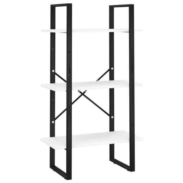 vidaXL 5-tasoinen kirjahylly valkoinen 60x30x175 cm tekninen puu - Kirjahyllyt