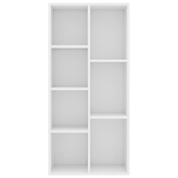 vidaXL bogreol 50x25x106 cm konstrueret træ hvid - Bogskabe & reoler