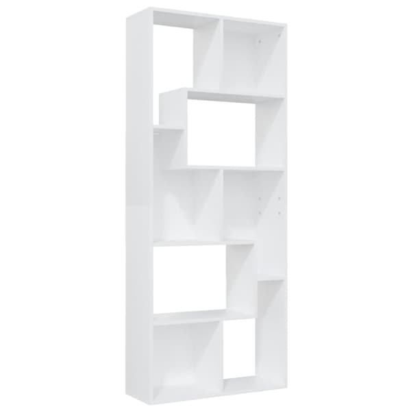 vidaXL bogreol 67x24x161 cm konstrueret træ hvid - Bogskabe & reoler
