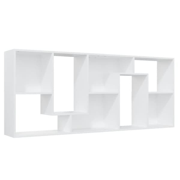 vidaXL bogreol 67x24x161 cm konstrueret træ hvid - Bogskabe & reoler